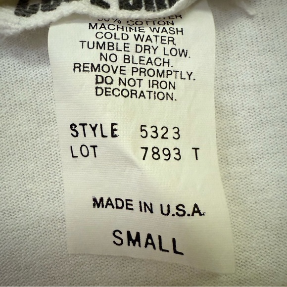 Vintage 90s Cool Breeze White Yellow Red Blue Graphic T-Shirt Sz S Unisex - Picture 7 of 7